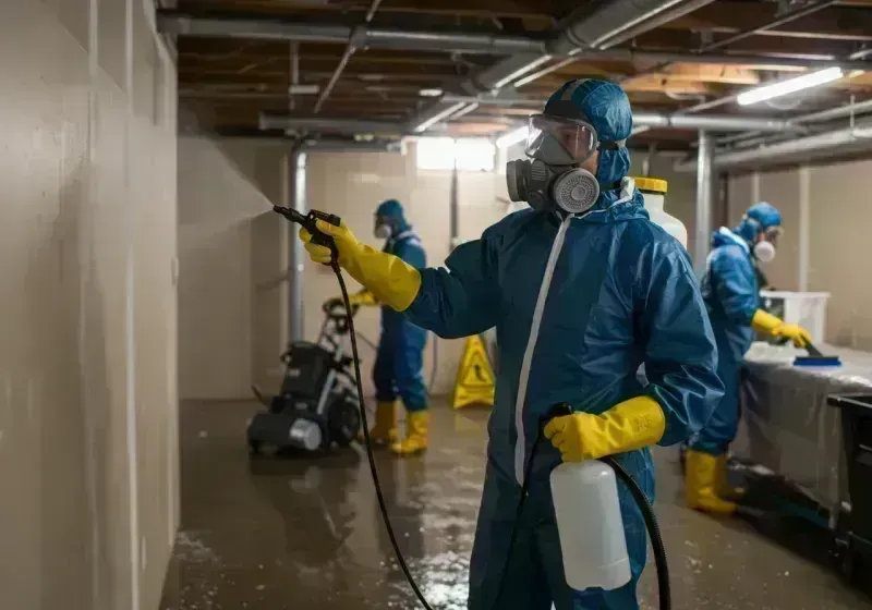 Basement Sanitization and Antimicrobial Treatment process in Arapahoe County, CO